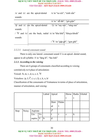 An Analysis On Consonants In English And Their Comparison In Vietnamese ...