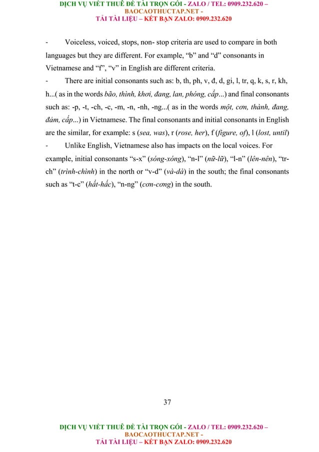 An Analysis On Consonants In English And Their Comparison In Vietnamese ...