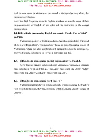 An Analysis On Consonants In English And Their Comparison In Vietnamese ...