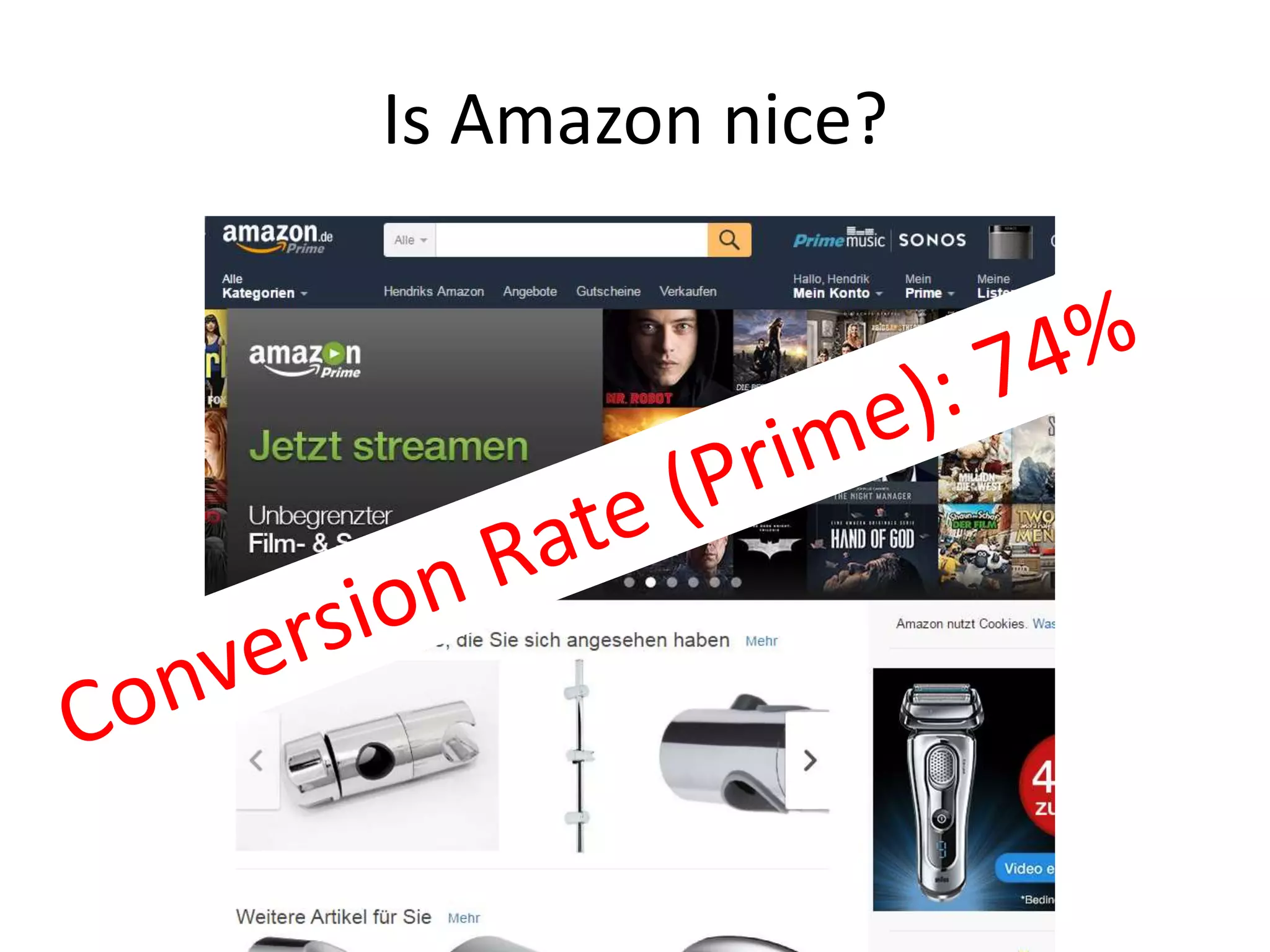 Is Amazon nice?
 