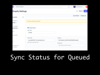 Sync Status for Queued
 