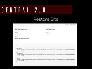 Central 2.0
Restore Site
 