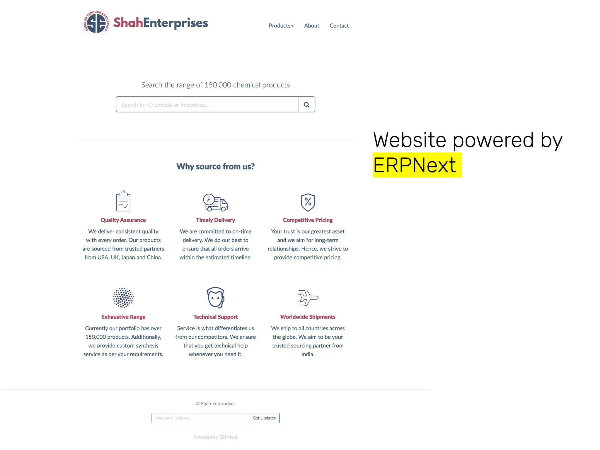 Website powered by
ERPNext
 