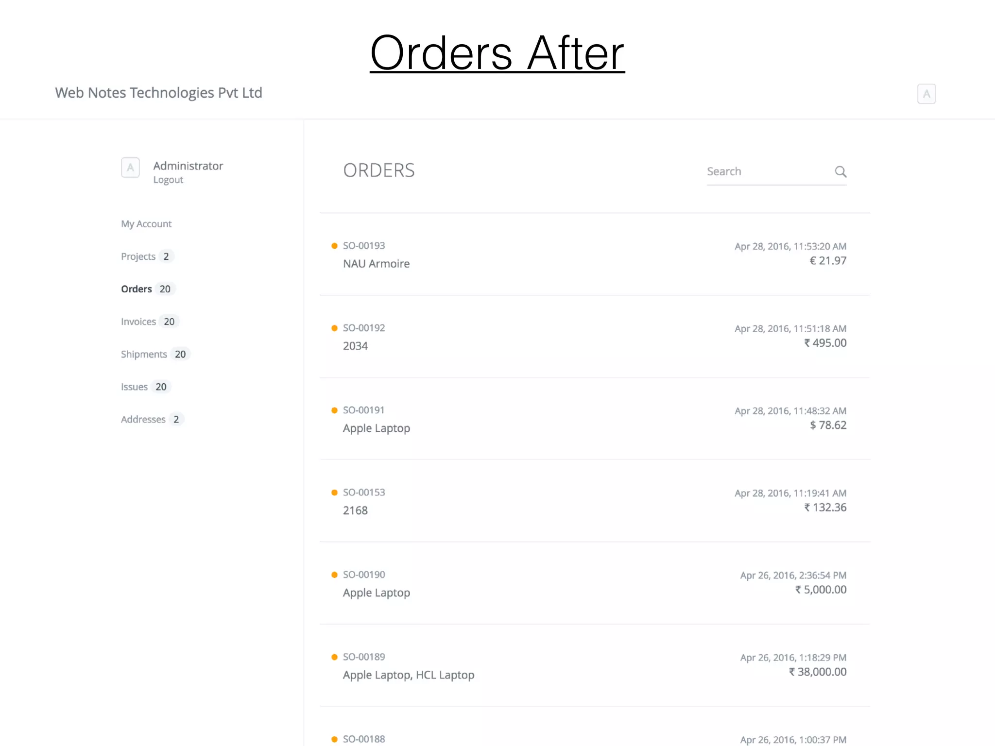 Orders After
 