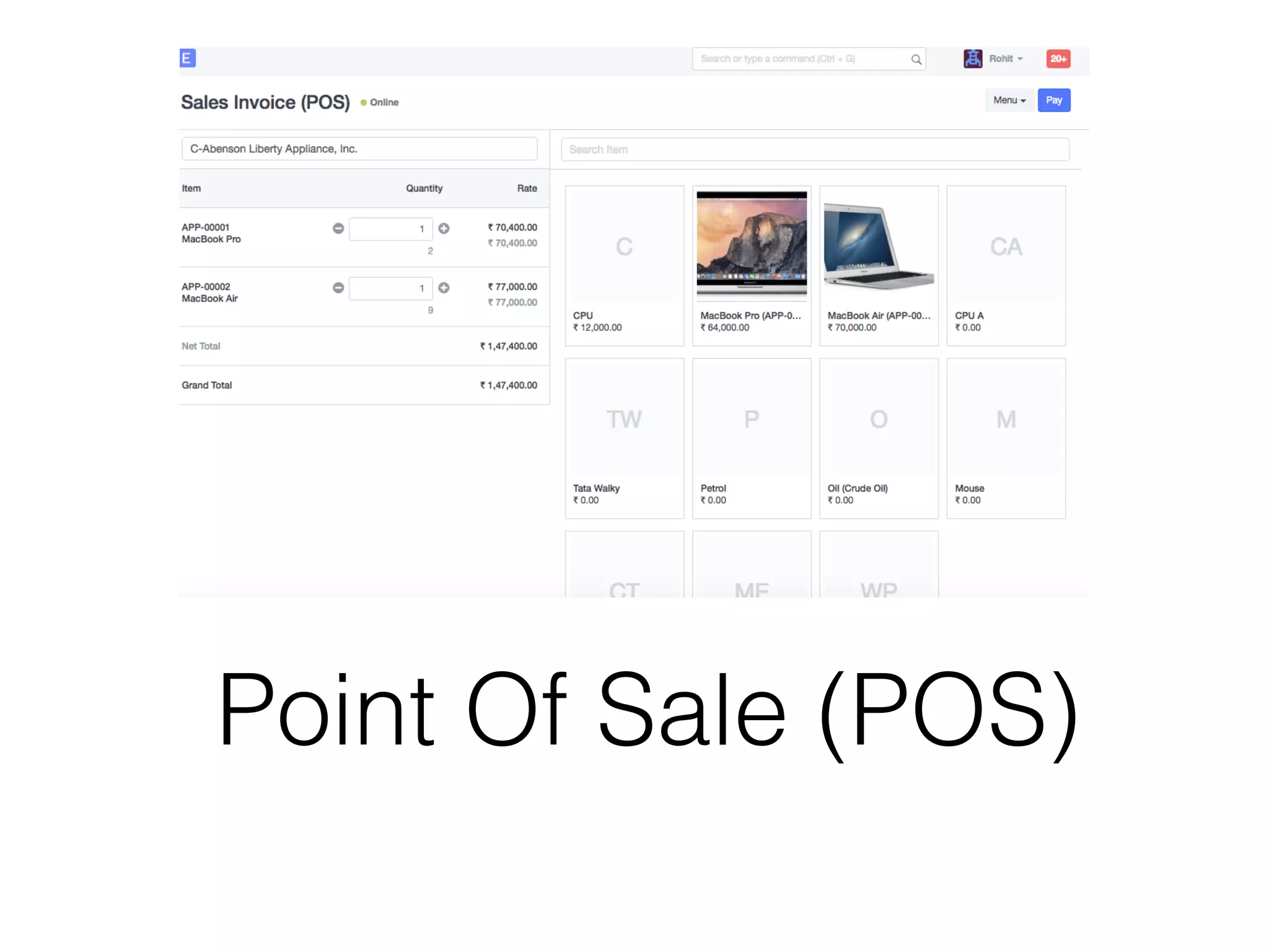 Point Of Sale (POS)
 
