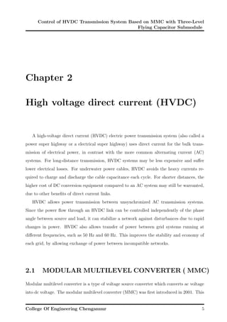 Control of HVDC Transmission System Based on MMC with Three-Level ...