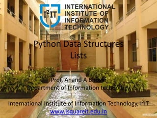 Python Data Structures Lists | PPT