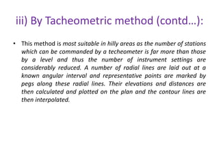 Tacheometric Method surveying contouring | PPTX