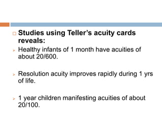 Anand development of vision in children | PPTX