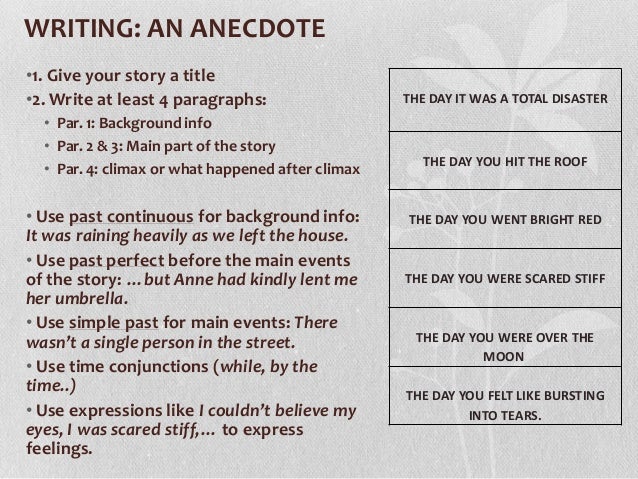 how to write an anecdote in an essay - how to write an art essay a level