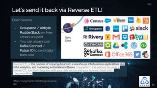 Data Engineer's Lunch #81: Reverse ETL Tools for Modern Data Platforms ...