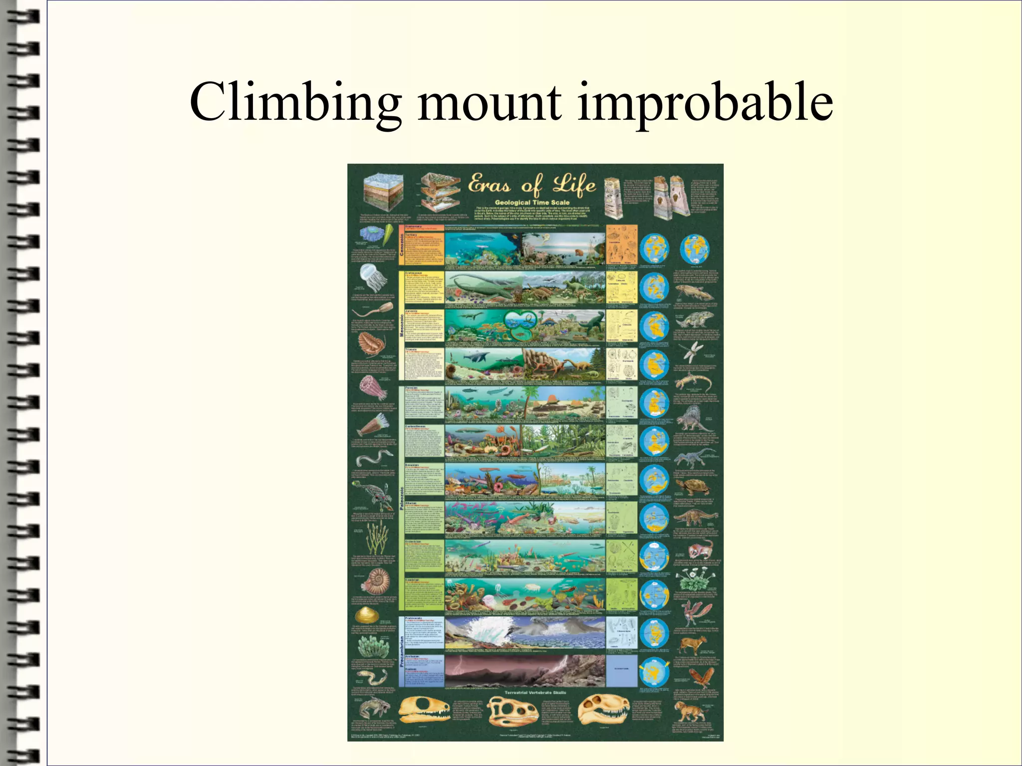 Climbing mount improbable
 