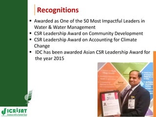 Asia Regional Planning Meeting-Scaling up Research for Development and Impacts by Dr K H Anantha