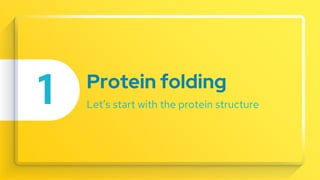Protein folding
Let’s start with the protein structure
1
 