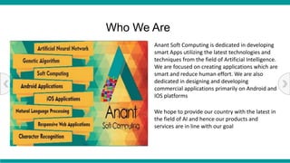 Anant soft computing | Smart App Development Company | PPTX