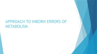 Highlight Inborn Comprehensive Overview of Inborn Errors of Amino Acid Metabolism in ...