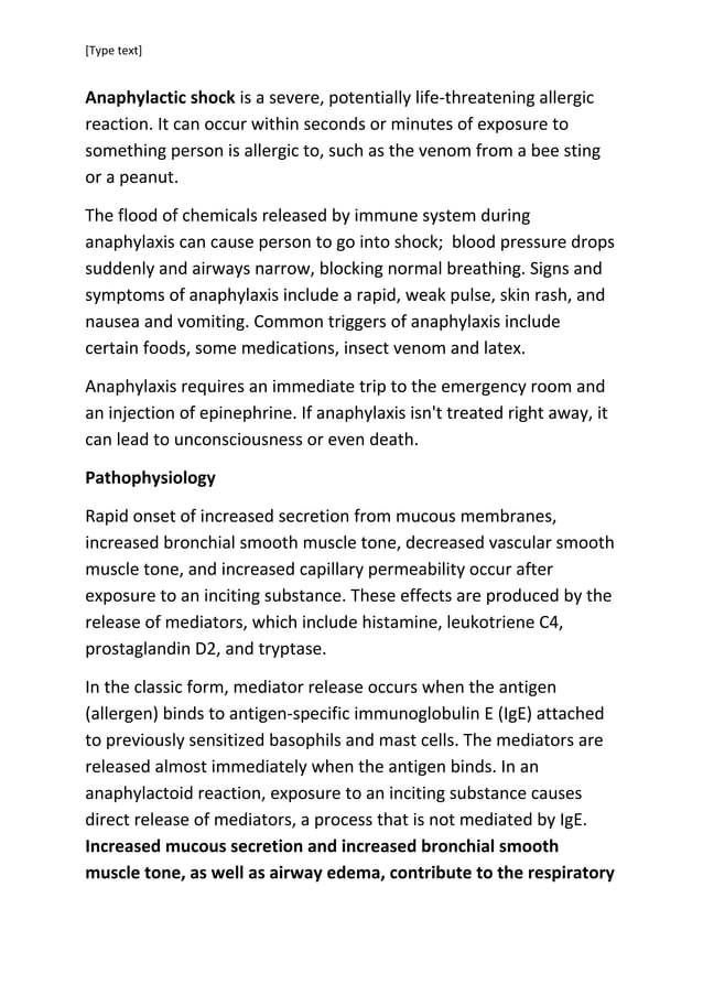 Anaphylactic shock PDF