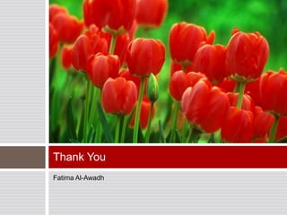 Thank You
Fatima Al-Awadh
 
