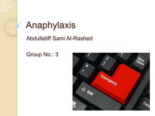 Anaphylaxis | PPT
