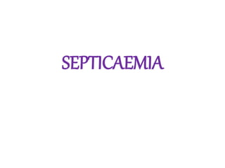 SEPTICAEMIA
 