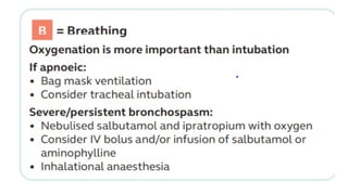 anaphylaxis algorithm and changes required | PPTX