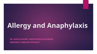 Comprehensive Overview of Allergy and Anaphylaxis Management in ...