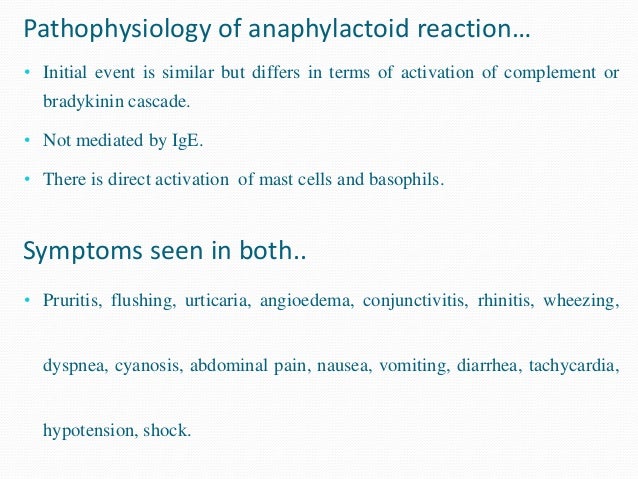 anaphylactoid reactions