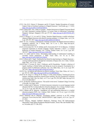An Application Of Flipped Classroom In Mathematics Teacher Education ...