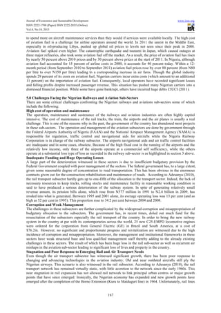 An appraisal of the nigerian transport sector evidence from the railway ...