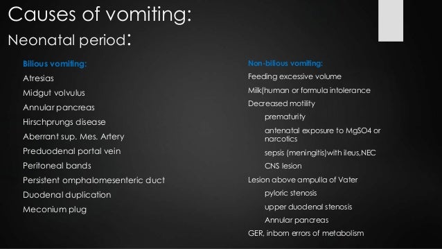 causes of vomiting an approach to a of vomiting in children causes of vomiting an approach to a of vomiting in children