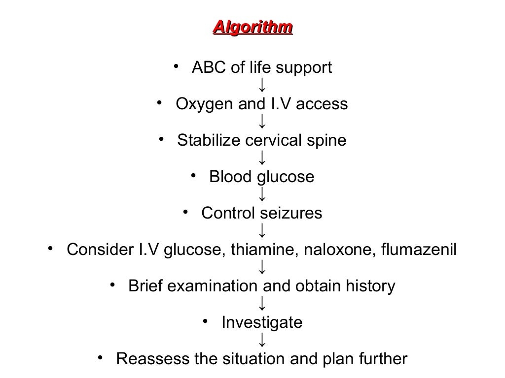 An approach to an unconscious patient