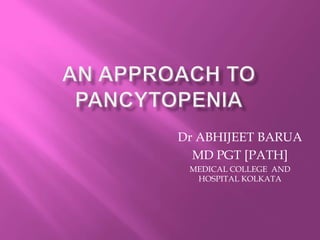 Dr ABHIJEET BARUA
MD PGT [PATH]
MEDICAL COLLEGE AND
HOSPITAL KOLKATA
 