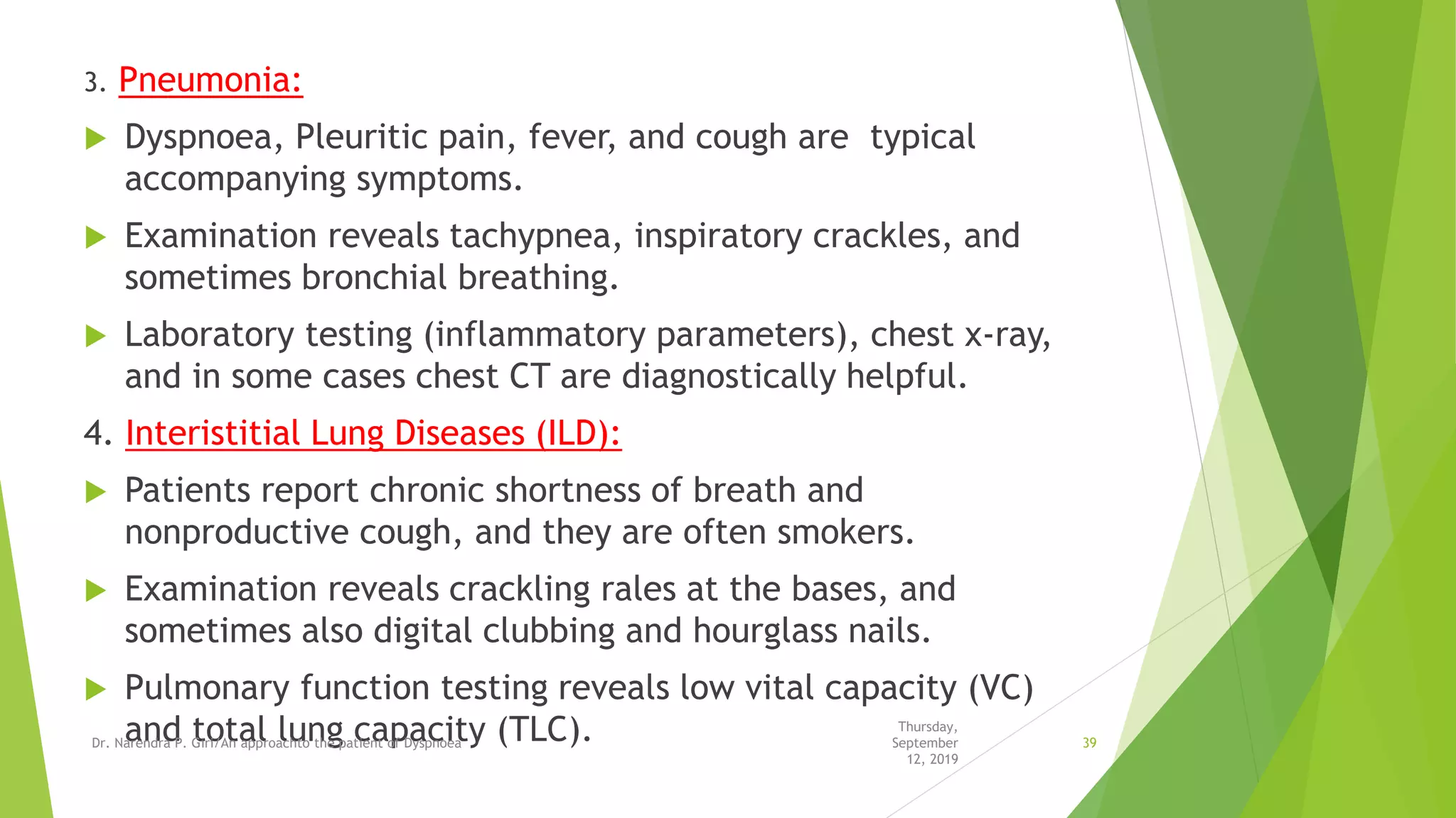 An approach to the patient of dyspnoea | PDF