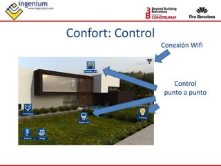 Confort: Control
Control
punto a punto
Conexión Wifi
 