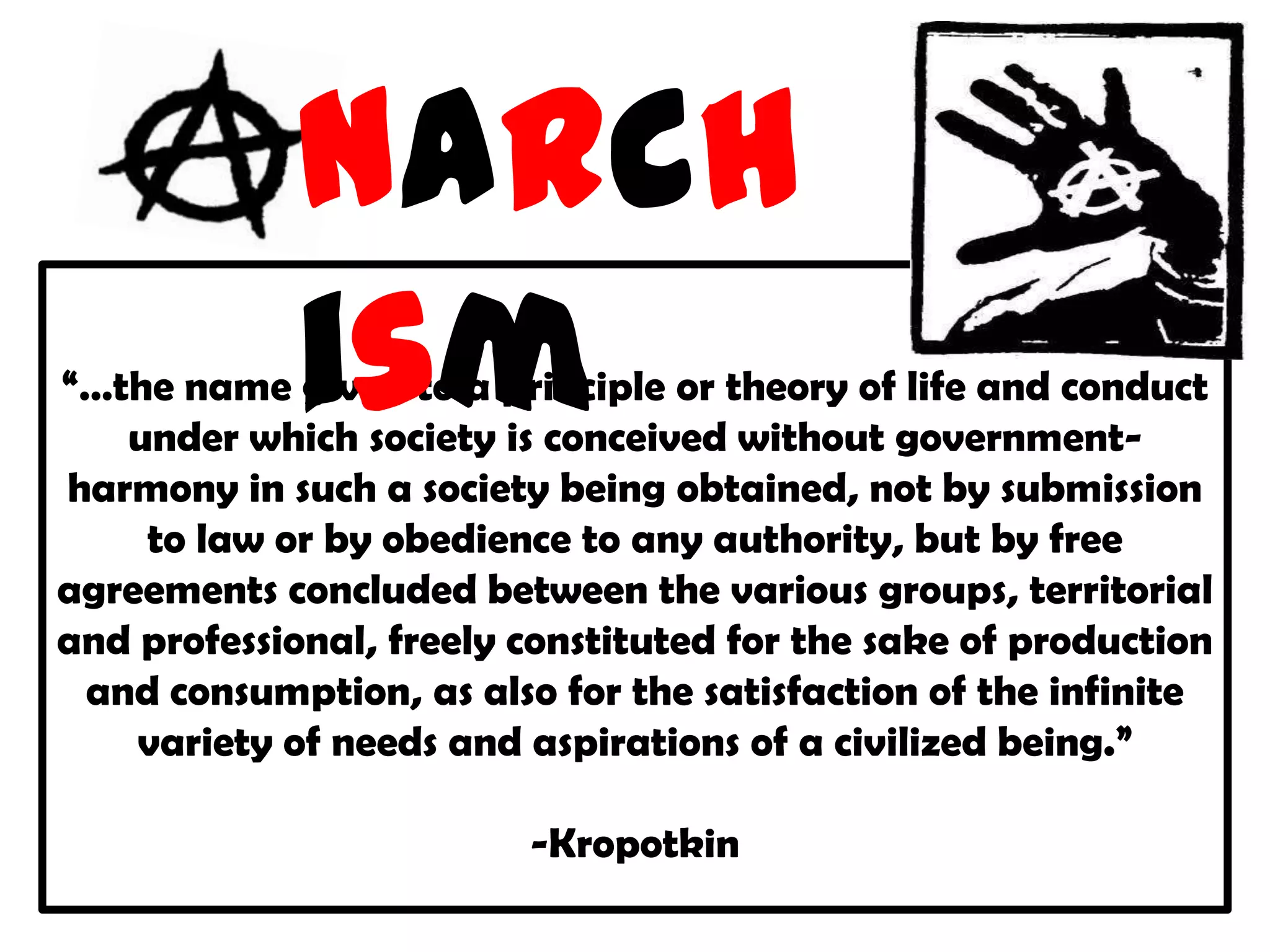 Anarchism | PPTX