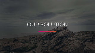 OUR SOLUTION
 