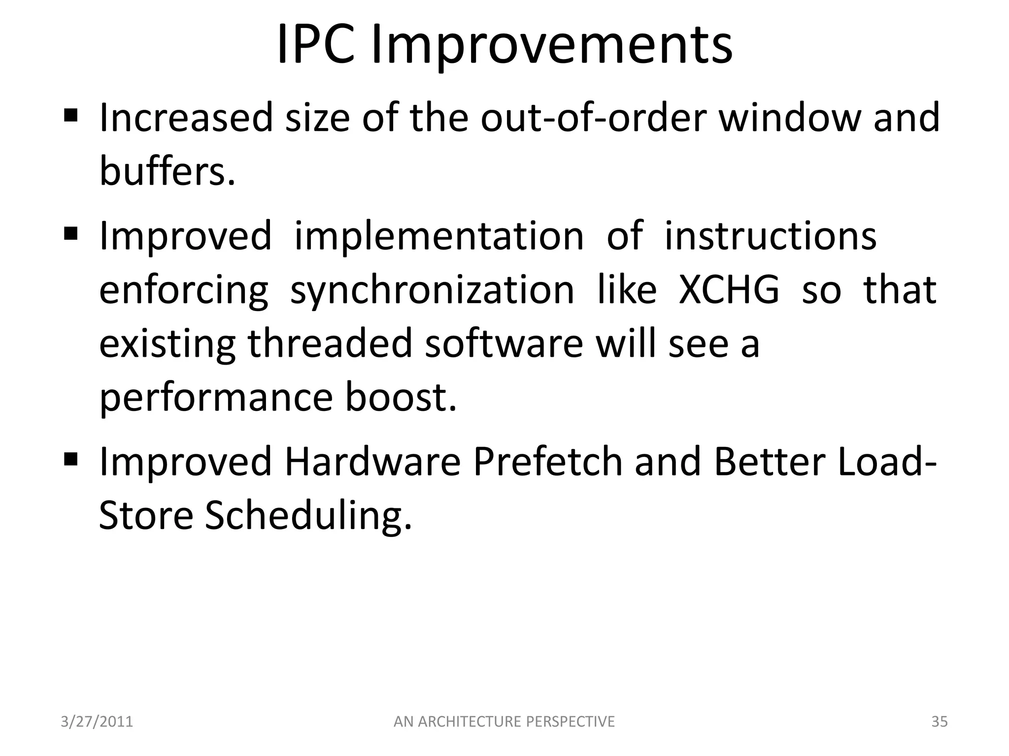 In-Order Issue Front End 