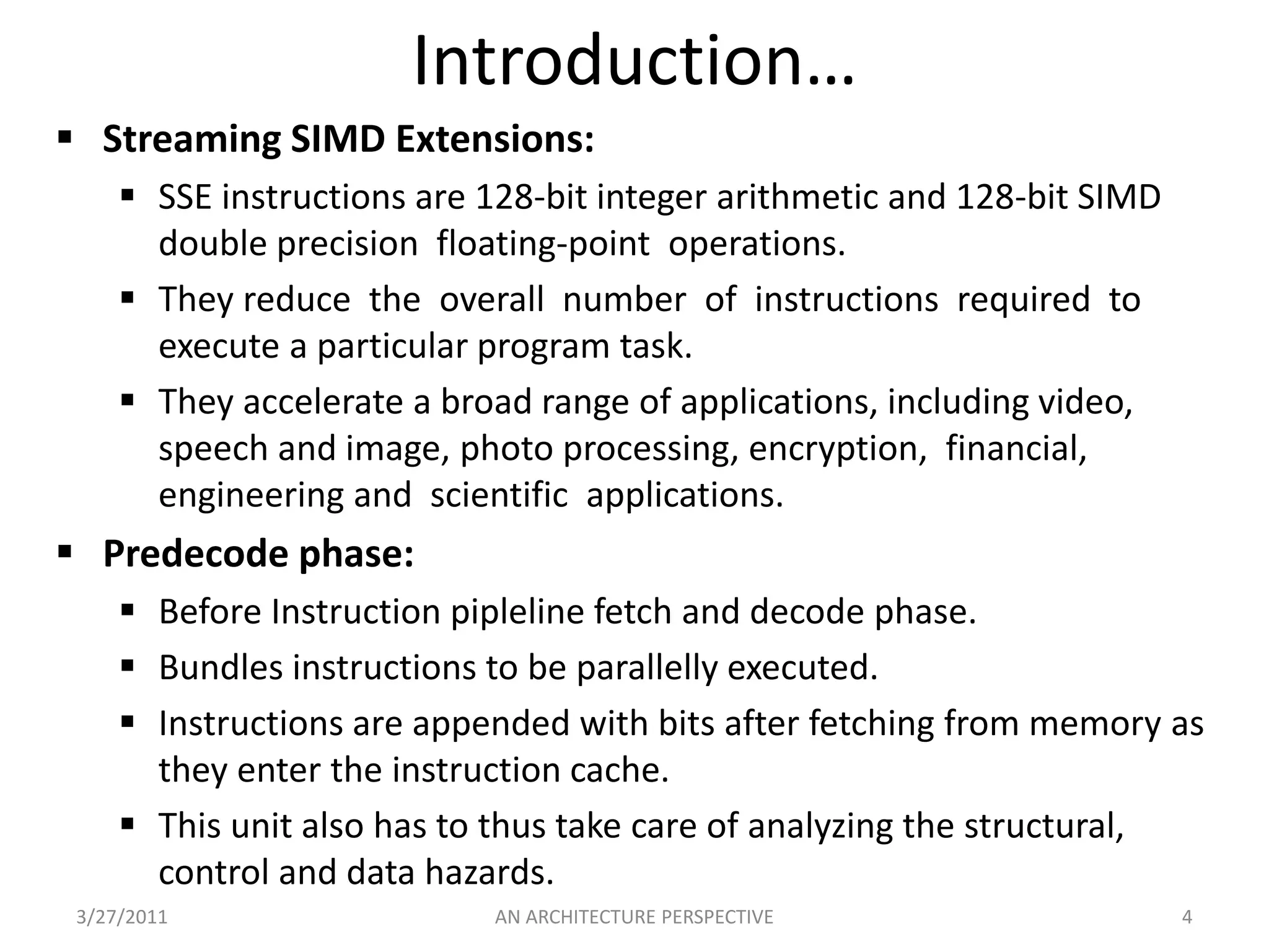 Performance = Frequency x IPC