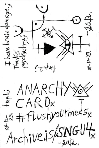 Anarchy #flushyourmeds