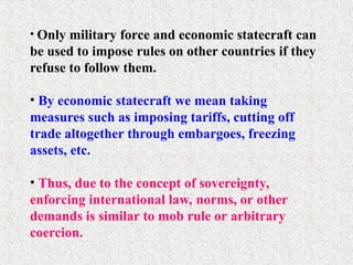 Anarchy and the Security Dilemma Basic Concepts of International ...