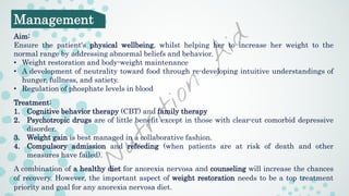 Anarexia nervosa (A Psychological Eating Disorder) | PPTX