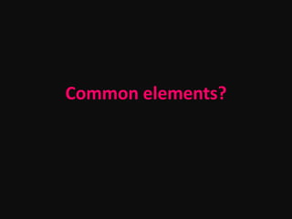 Common elements?