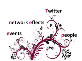 Twitternetwork effectseventspeople