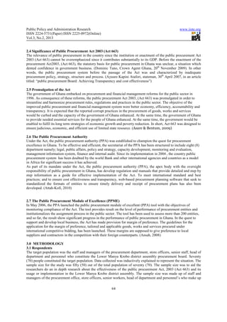 An assessment of the impact of the public procurement act 663 | PDF