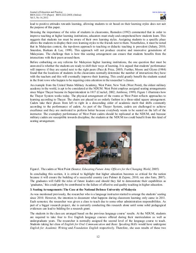 Assigned seating essay image