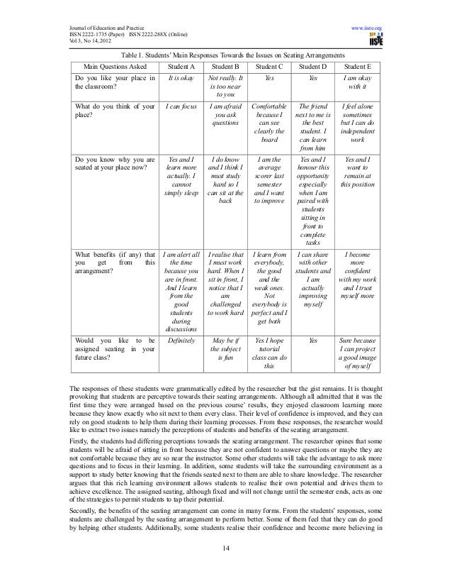 Assigned seating in the cafeteria image