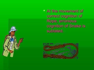  AAtt tthhee mmoovveemmeenntt ooff 
ccoorrrreecctt ccooggnniittiioonn ooff 
RRooppee,, eerrrroonniioouuss 
ccooggnniittiioonn ooff SSnnaakkee iiss 
ssuubbllaatteedd.. 
 