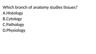 Anatomy and physiology powerpoint presentation | PPTX
