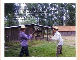 Com a invasão dos paraguaios no Rio Grande do Sul, a casa em que Ana vivia foi atacada. Foi uma briga muito feia, os irmãos e o pai de Ana foram mortos e tudo foi destruído.