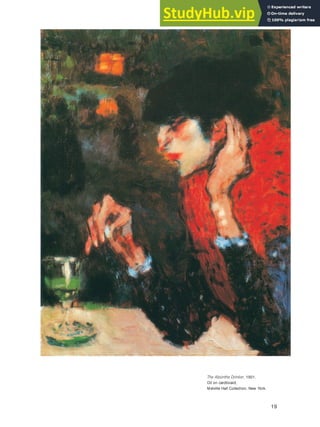 The Absinthe Drinker, 1901.
Oil on cardboard,
Melville Hall Collection, New York.
19
 